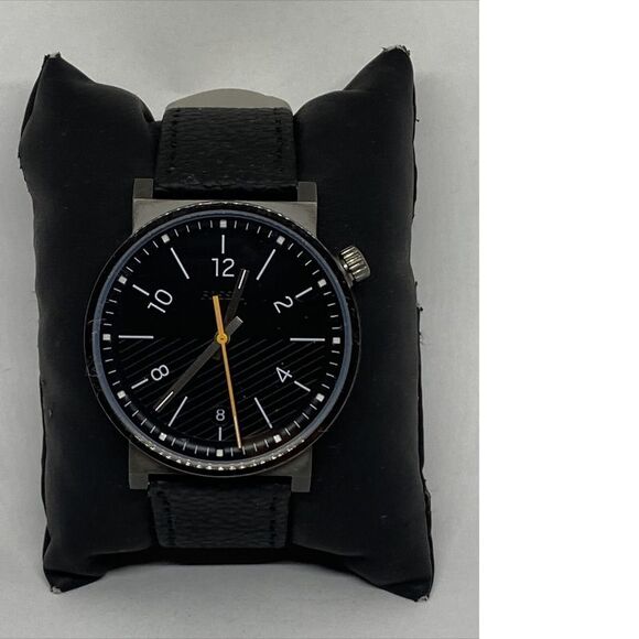 Fossil Barstow FS5508 Men's Black Leather Analog Dial Quartz Wrist Watch UC271 - Picture 1 of 12